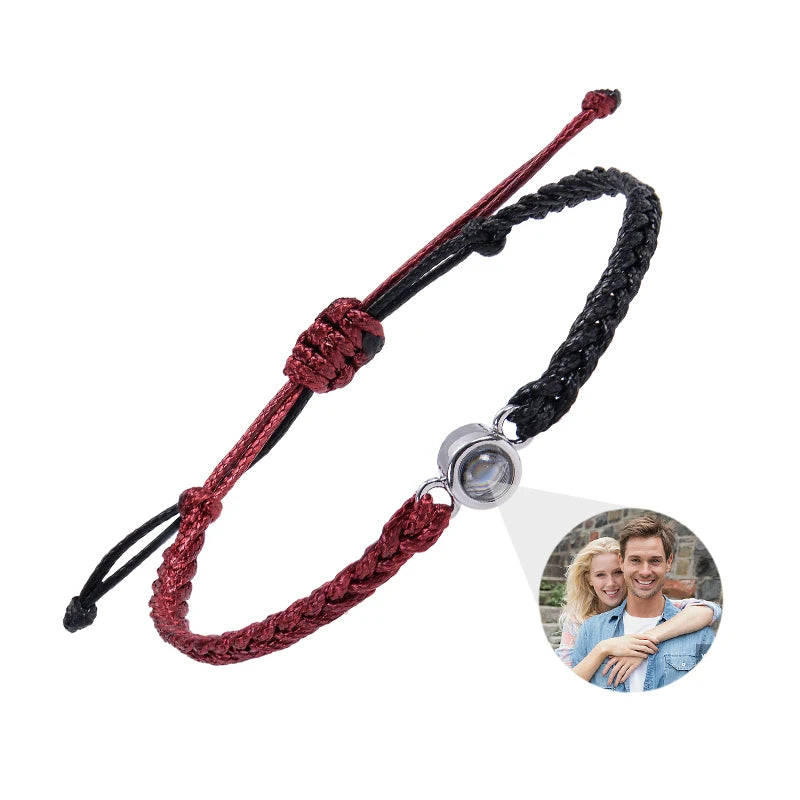 Custom Bracelets with Picture Inside Customized Projection Bracelets with Photos Bracelet Personalized Photo Memorial Gifts