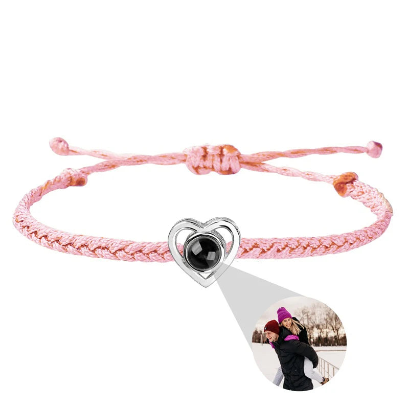 Custom Bracelets with Picture Inside Customized Projection Bracelets with Photos Bracelet Personalized Photo Memorial Gifts
