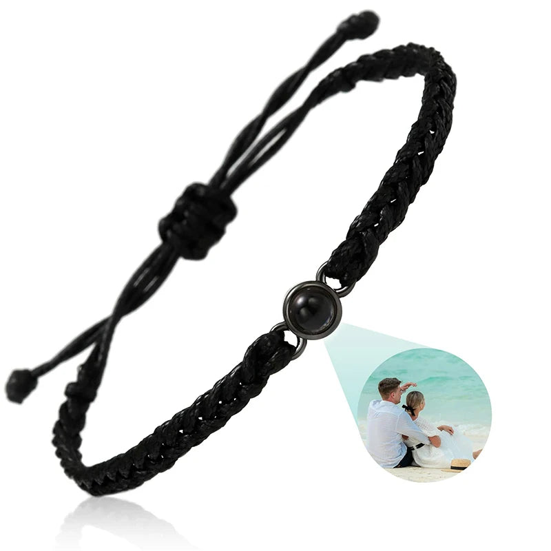 Custom Bracelets with Picture Inside Customized Projection Bracelets with Photos Bracelet Personalized Photo Memorial Gifts