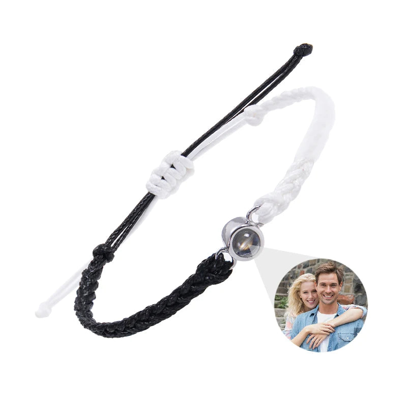 Custom Bracelets with Picture Inside Customized Projection Bracelets with Photos Bracelet Personalized Photo Memorial Gifts