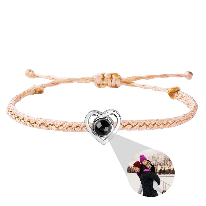 Custom Bracelets with Picture Inside Customized Projection Bracelets with Photos Bracelet Personalized Photo Memorial Gifts