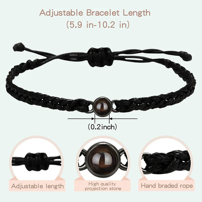 Custom Bracelets with Picture Inside Customized Projection Bracelets with Photos Bracelet Personalized Photo Memorial Gifts