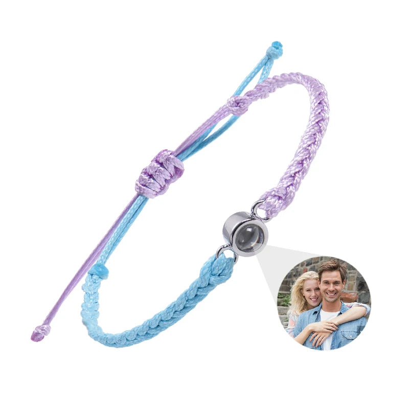 Custom Bracelets with Picture Inside Customized Projection Bracelets with Photos Bracelet Personalized Photo Memorial Gifts